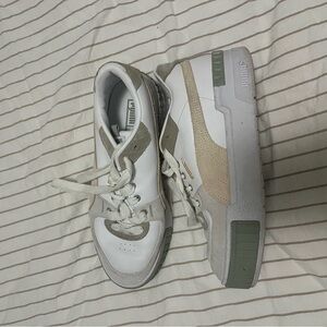 Puma White and Gray Sneakers